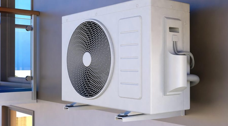Split unit air conditioner installed in a new Midrand townhouse